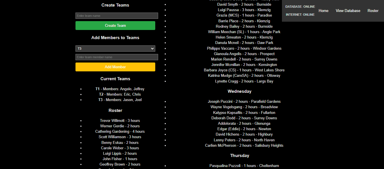 Roster Setup - (2/2)